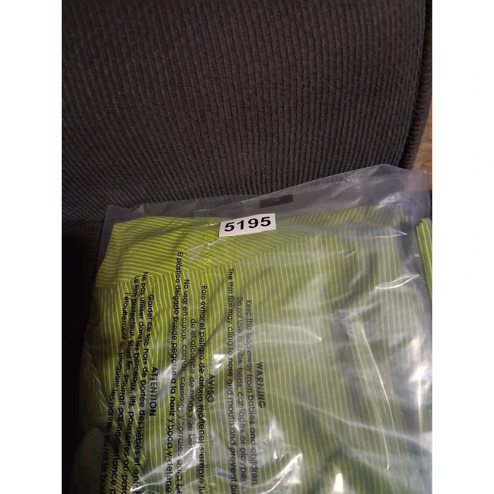 Nike‎ Play Dry Mens Green Striped Performance Golf Polo Shirt Size Large